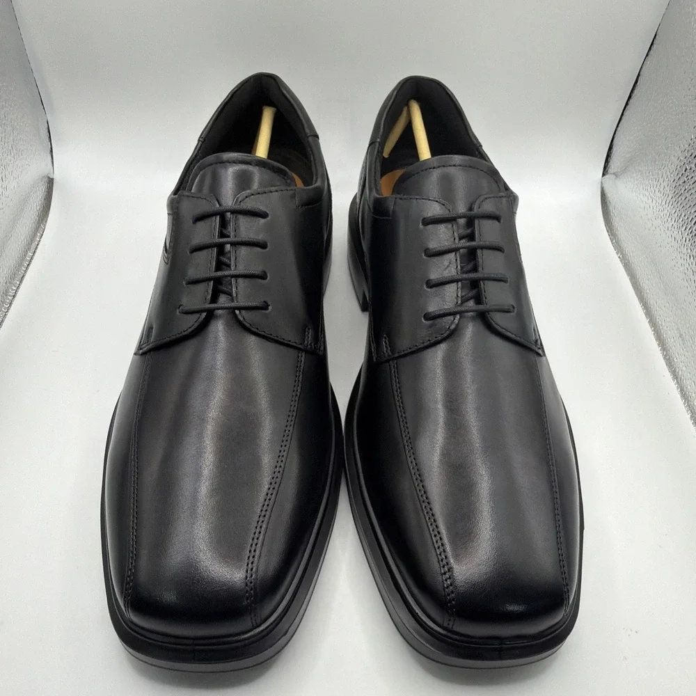 ECCO 500174 01001 Helsinki 2 Men's Black Oxford Shoes. EU 44, US 10-10.5